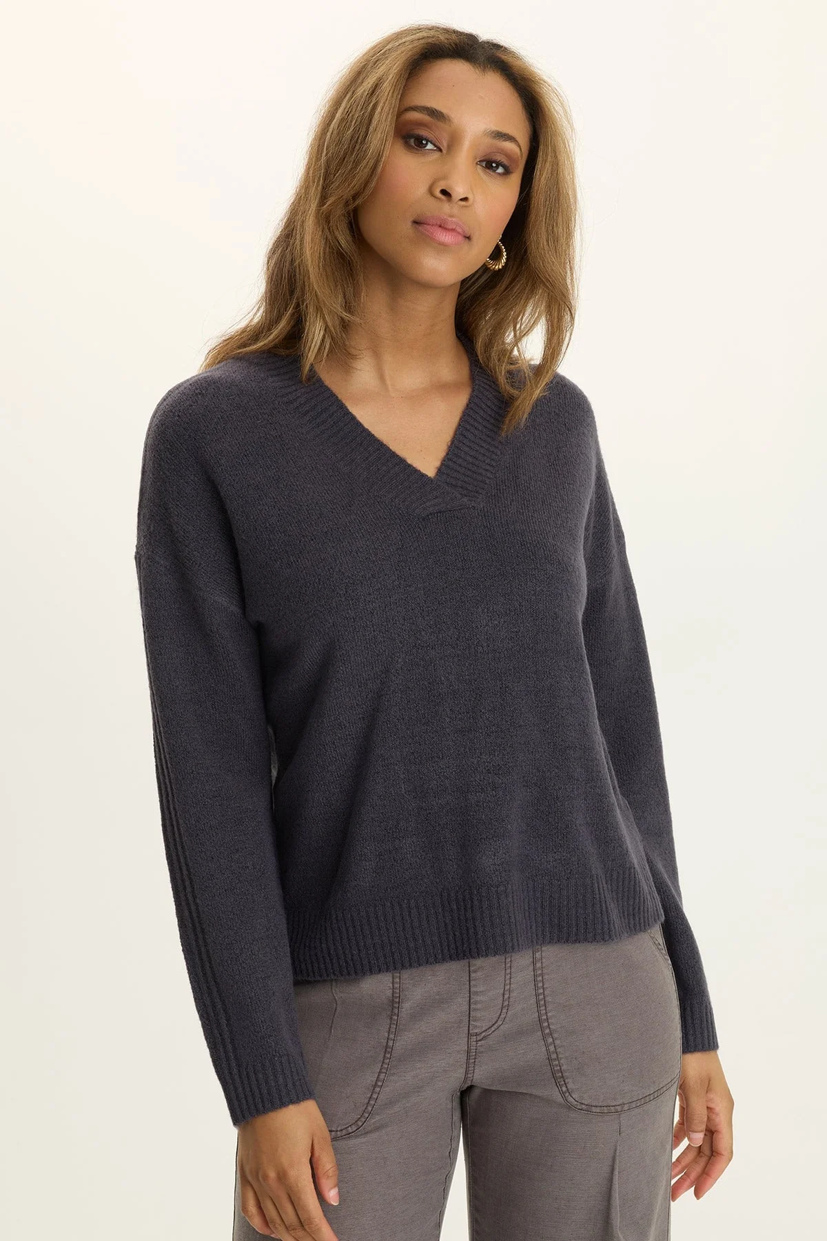 Image of Ambrose Relaxed V-Neck Sweater