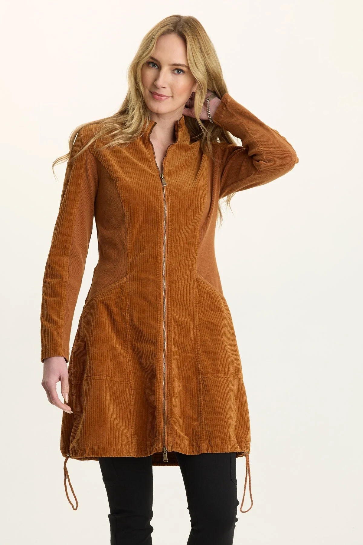 Image of Uzma Corduroy Jacket-Dress
