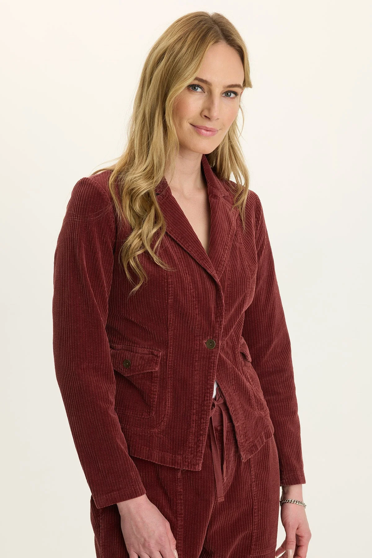 Image of Aila Corduroy Casual Blazer