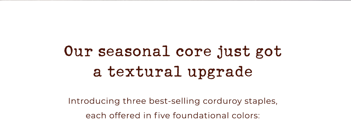 Our seasonal core just got a textrual upgrade