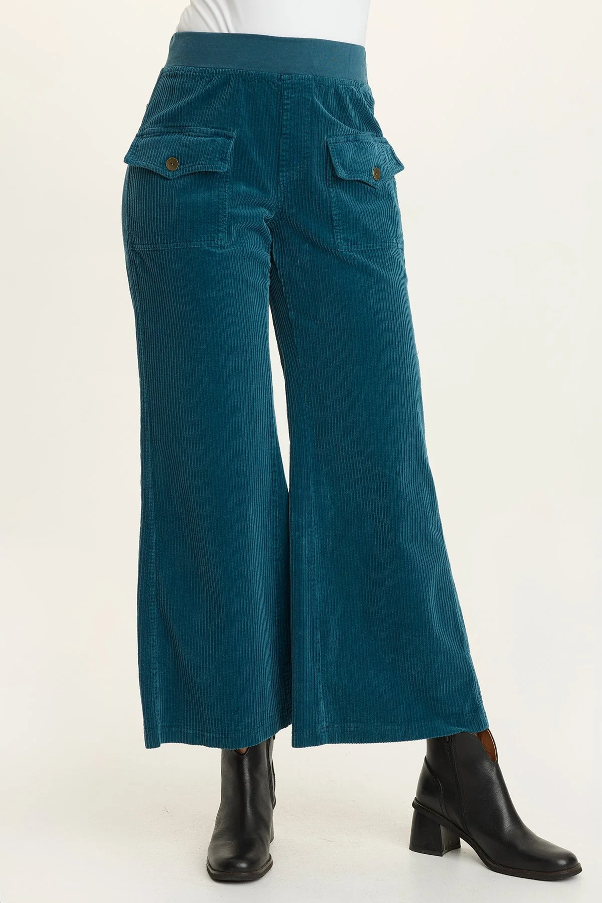 Image of Veera Wide-Leg Corduroy Pant