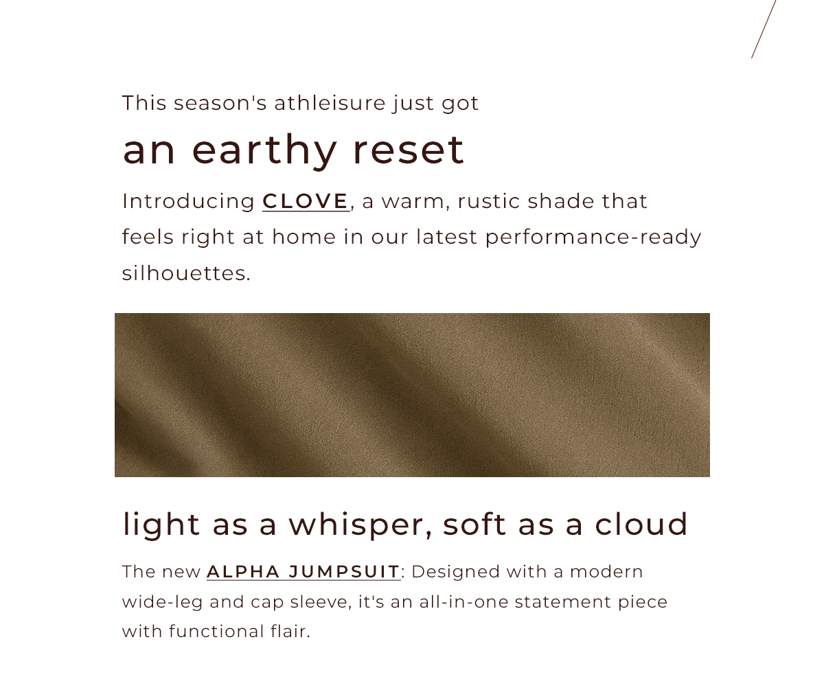 an earthy reset: CLOVE