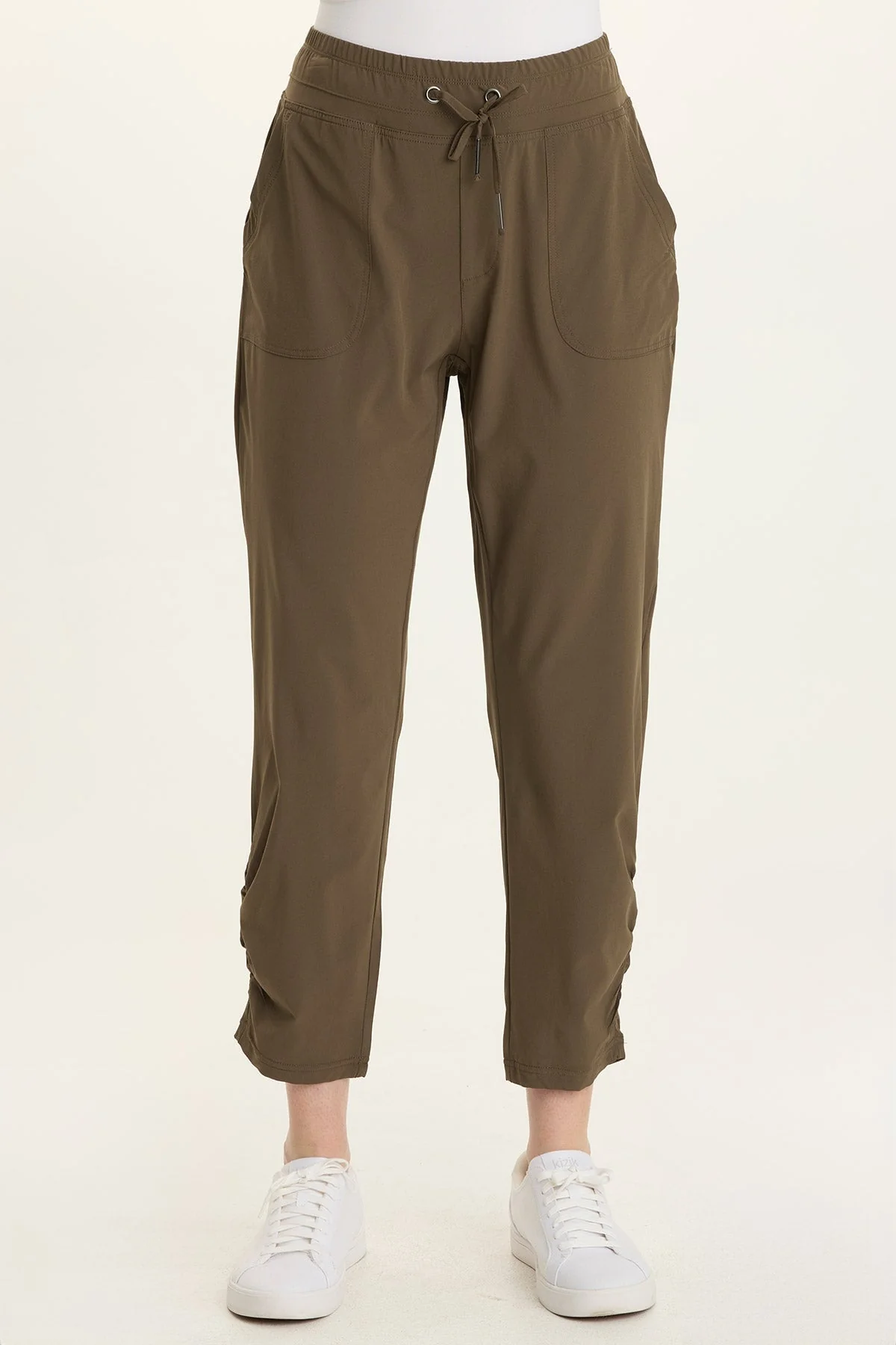 Image of Lyan Active Whisper Stretch Ruched Crop Legging
