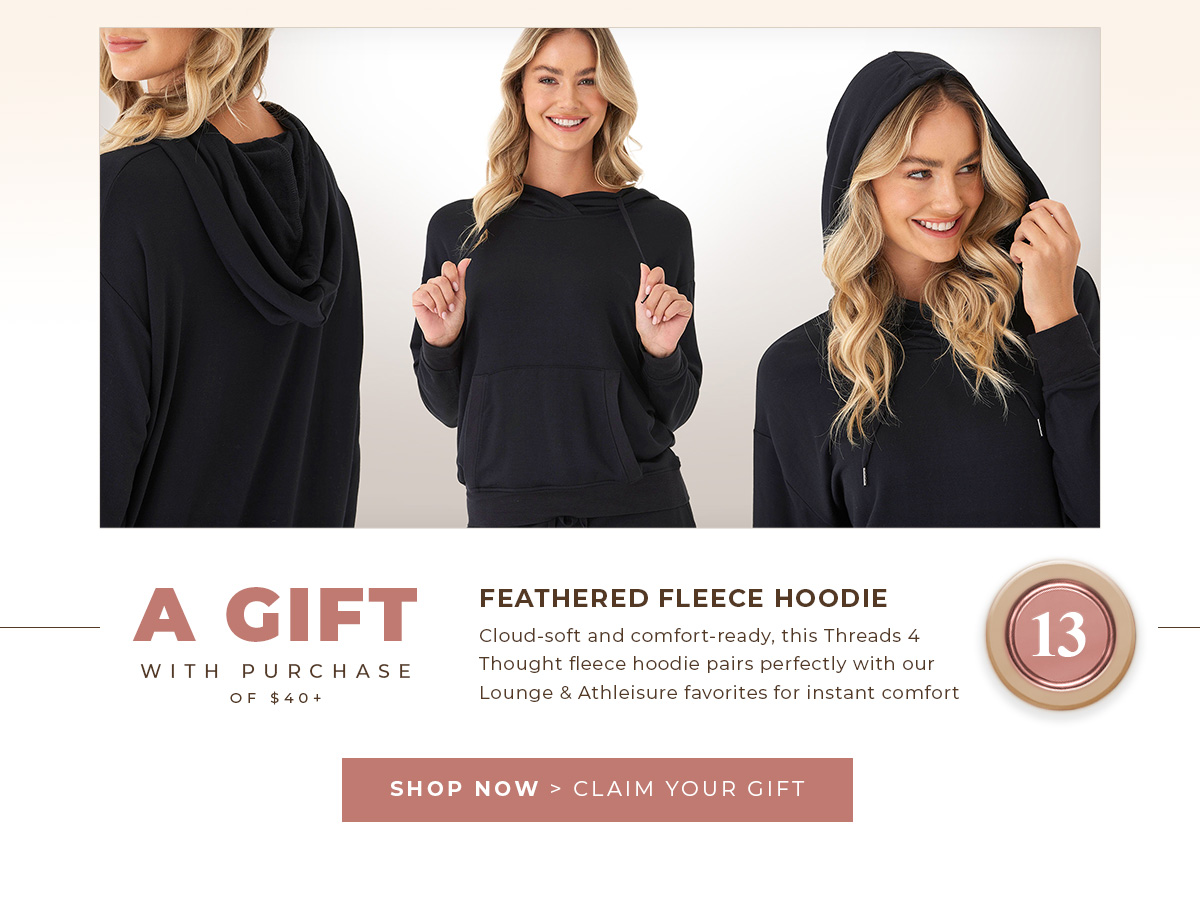 Floor 13 / A Gift: Feathered Fleece Hoodie