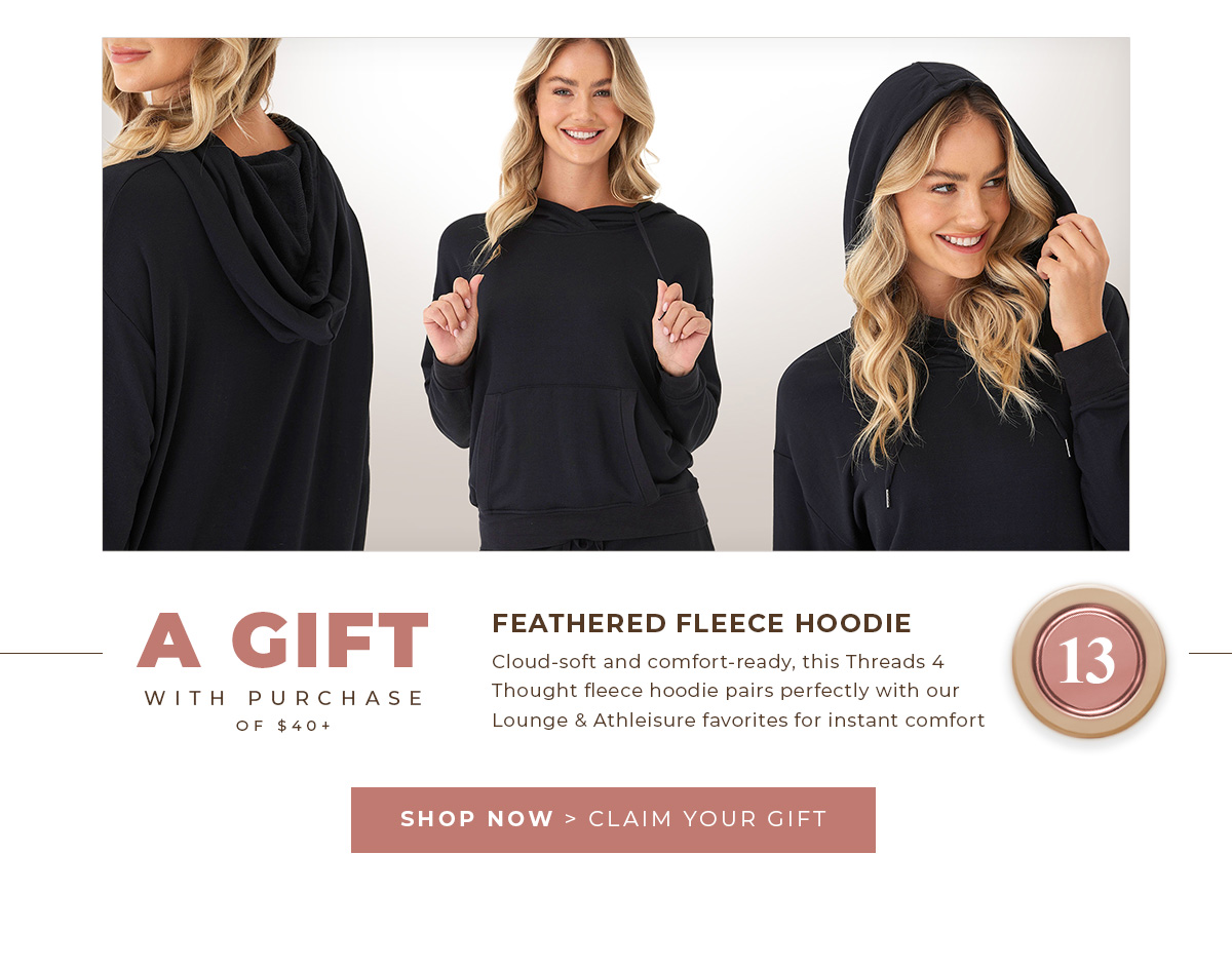 Floor 13 / A Gift: Feathered Fleece Hoodie