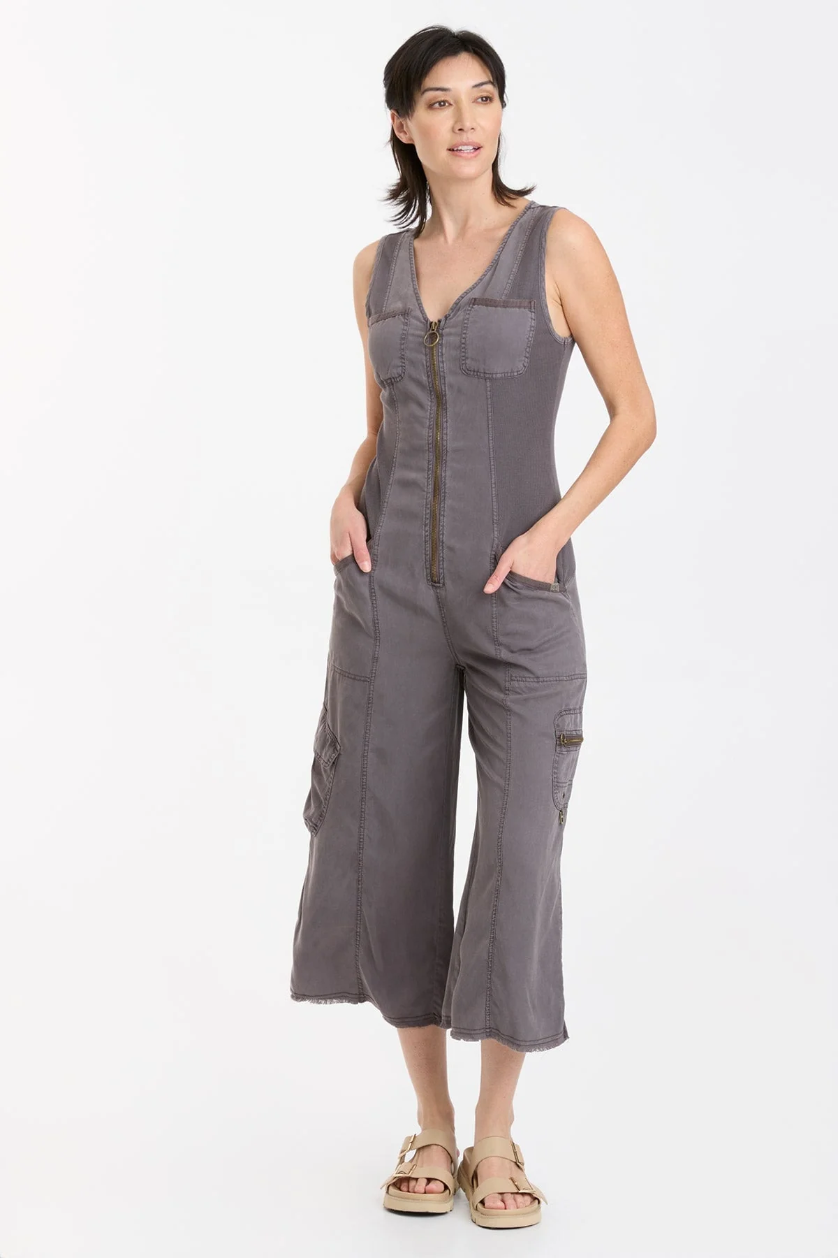 Image of Tavin Crop Jumpsuit