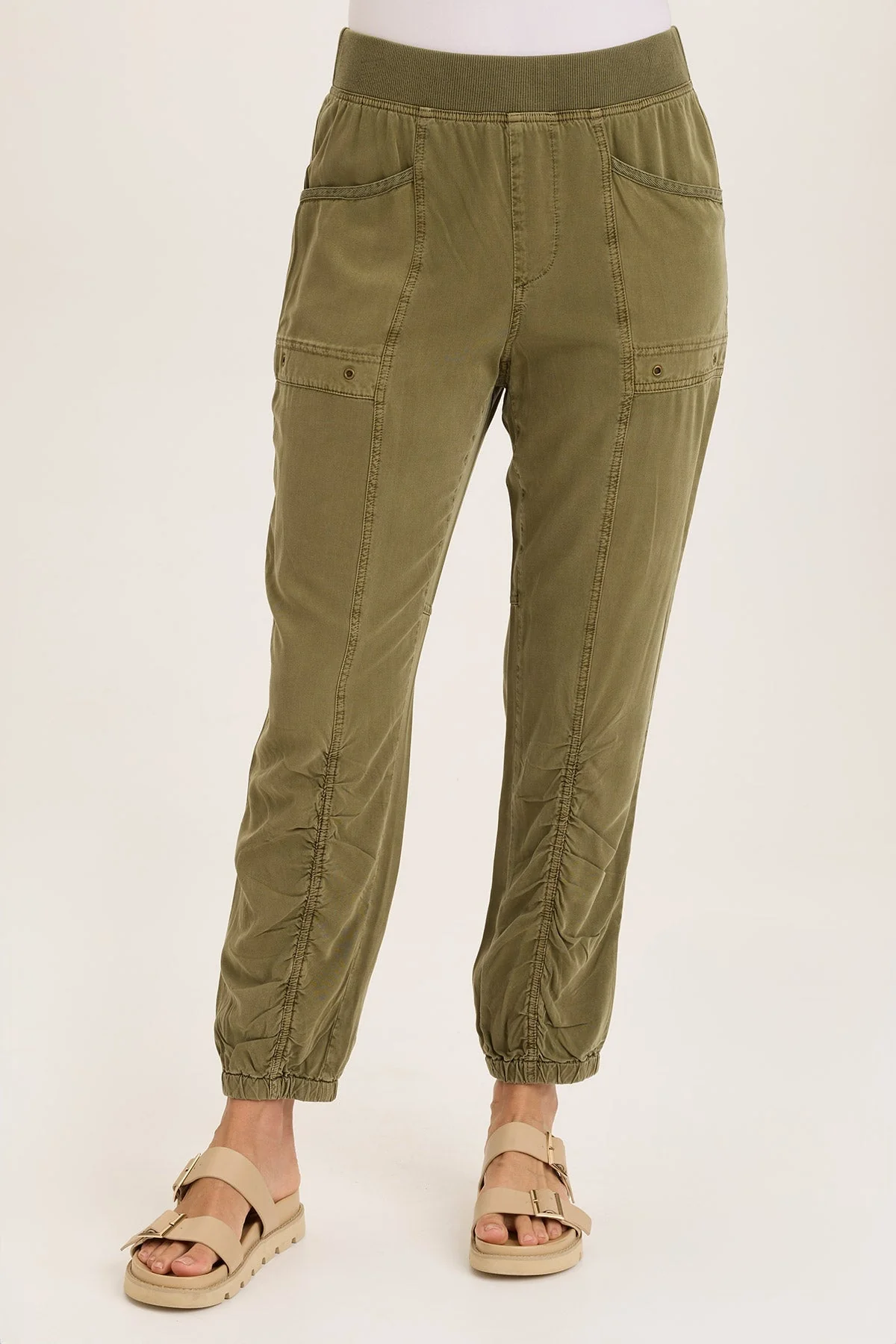 Image of Squire Twill Banded Hem Casual Pant