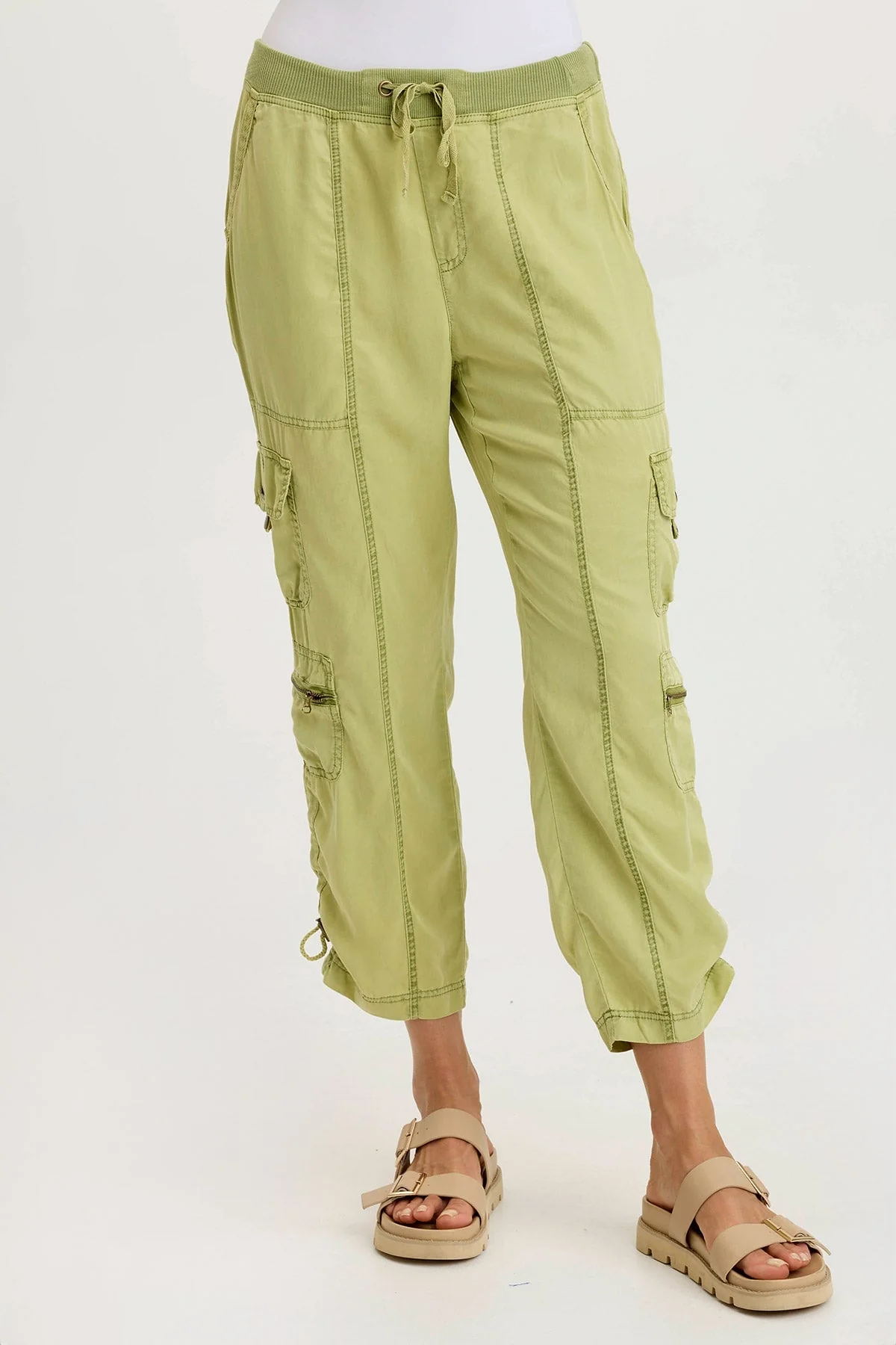 Image of Selmy Twill Corded Cargo Crop Pant