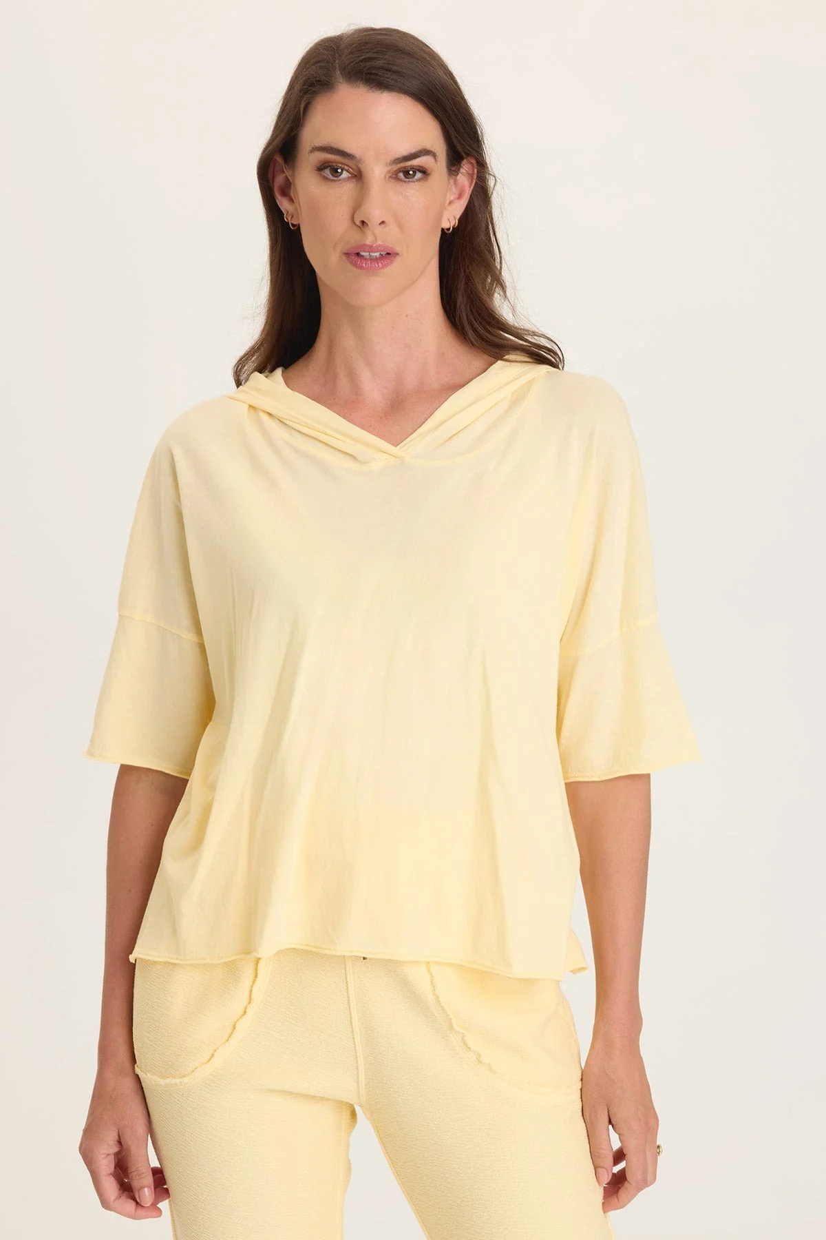 Image of Coen Jersey Short-Sleeve Hooded Tee