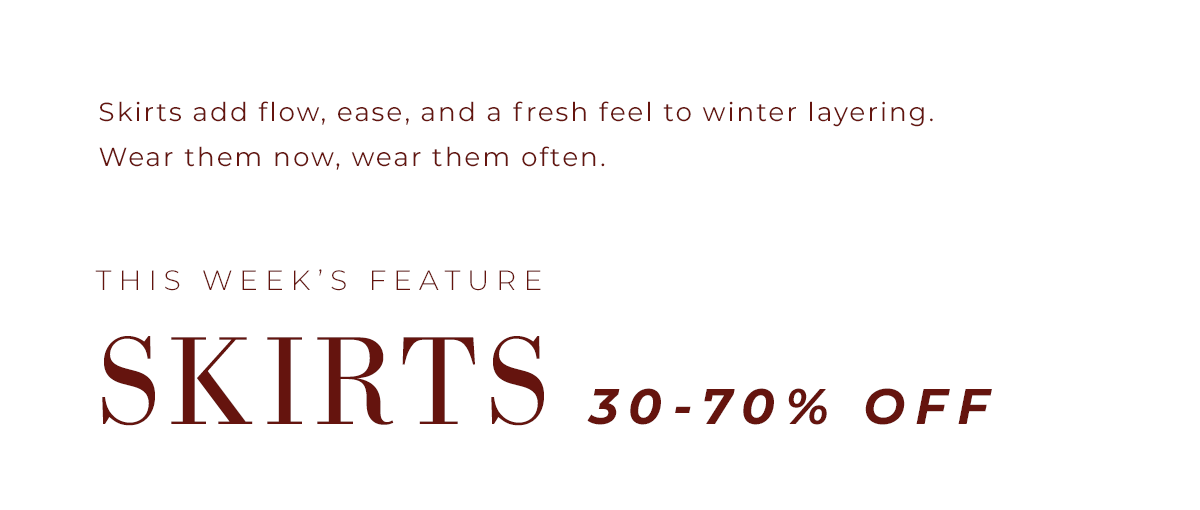 Shop Skirts @ 30-70% OFF