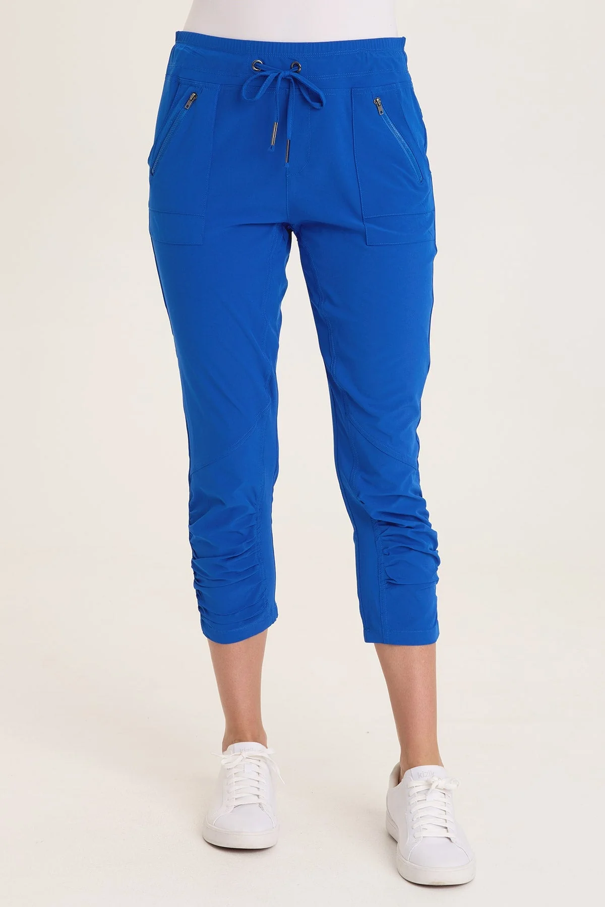 Image of Aksana Whisper Stretch Ruched Active Slim Pant