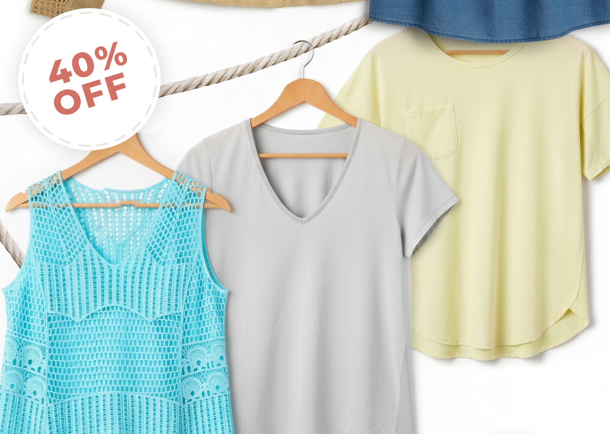 Last Chance for 40% OFF Jackets & Tops