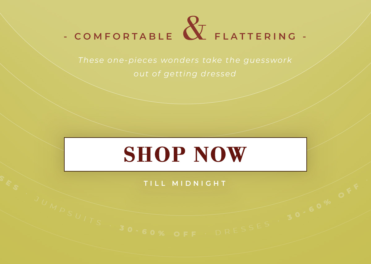 30-60% OFF Dresses & Jumpsuits. Ends @ Midnight