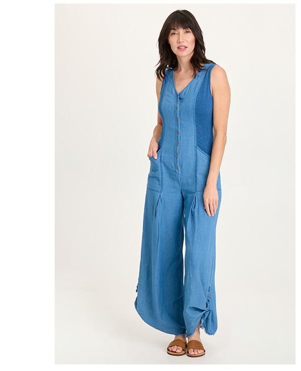Aisling Jumpsuit in Etiolate Wash