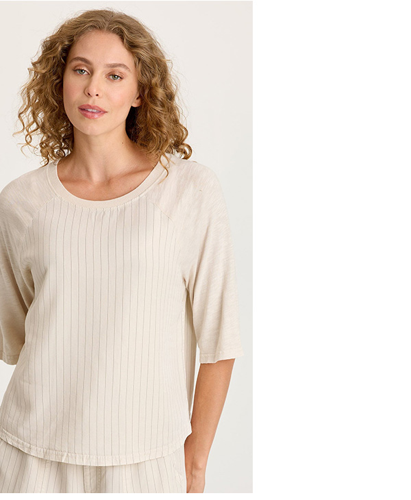 Jory Pinstripe Raglan Top