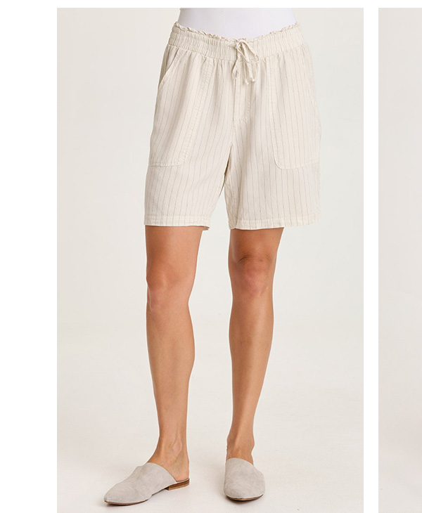 Lynn Pinstripe Paperbag Waist Short