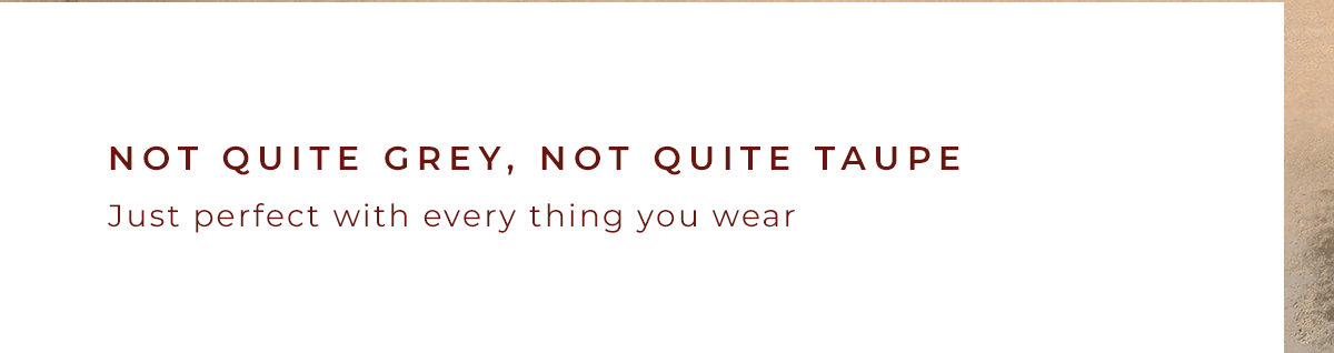 Just perfect with every thing you wear