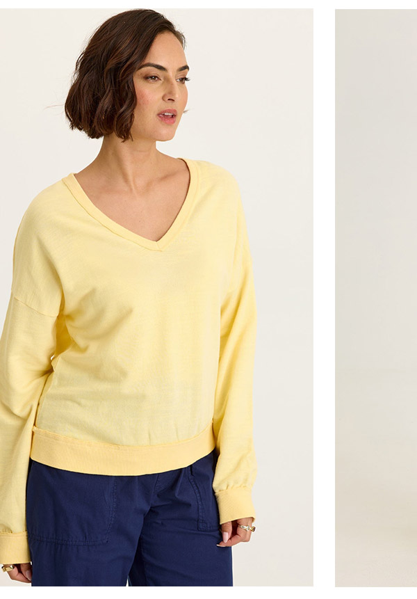 Rolin Terry V-Neck Pullover