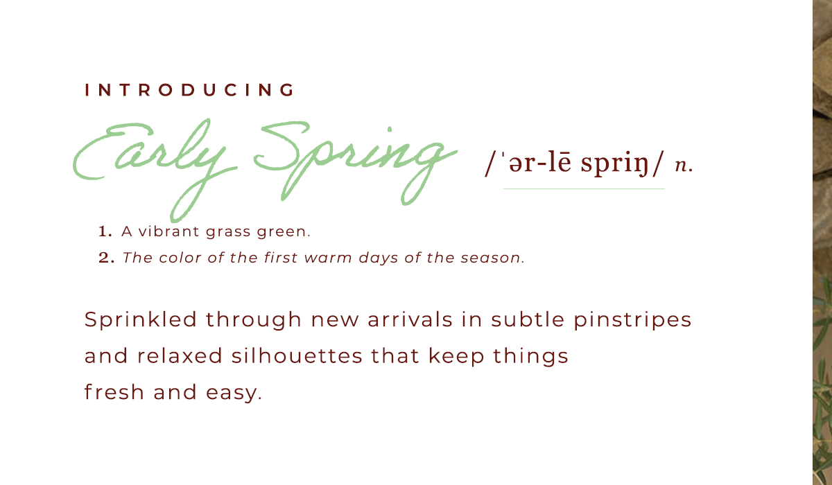 Introducing New Color: Early Spring