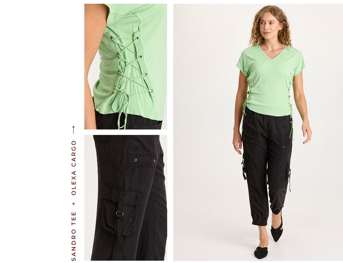Sandro Tee + Olexa Cargo →