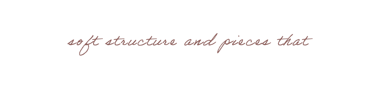Soft structure and pieces that