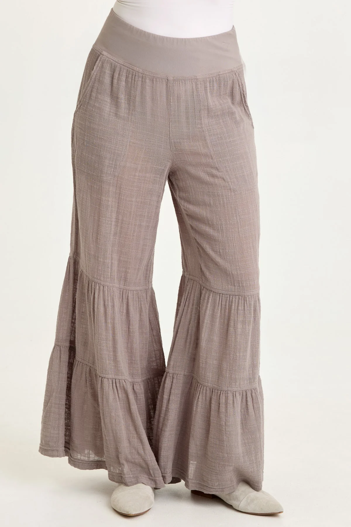 Image of Lando Gauze Tiered-Bottom Pant