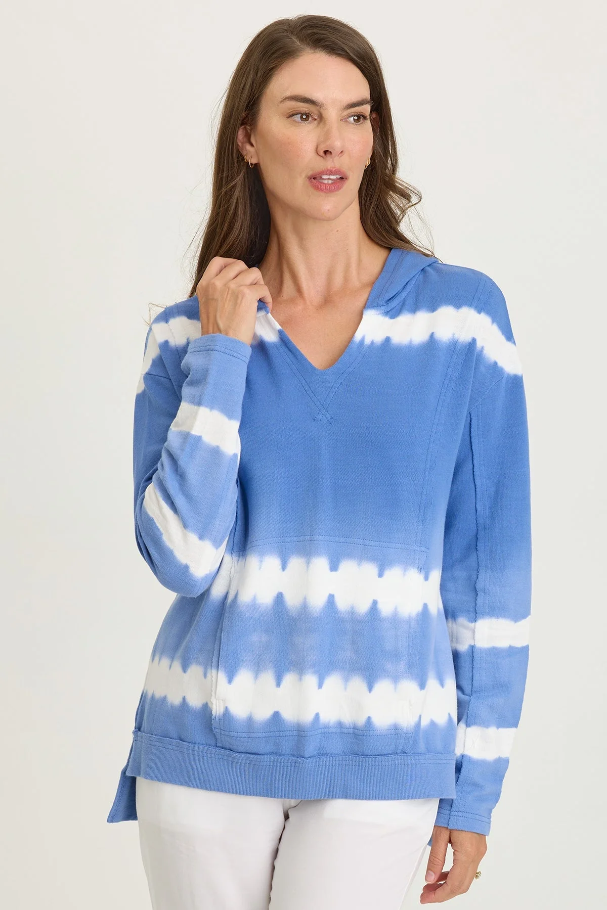 Image of Luthor Terry V-Neck Hoodie