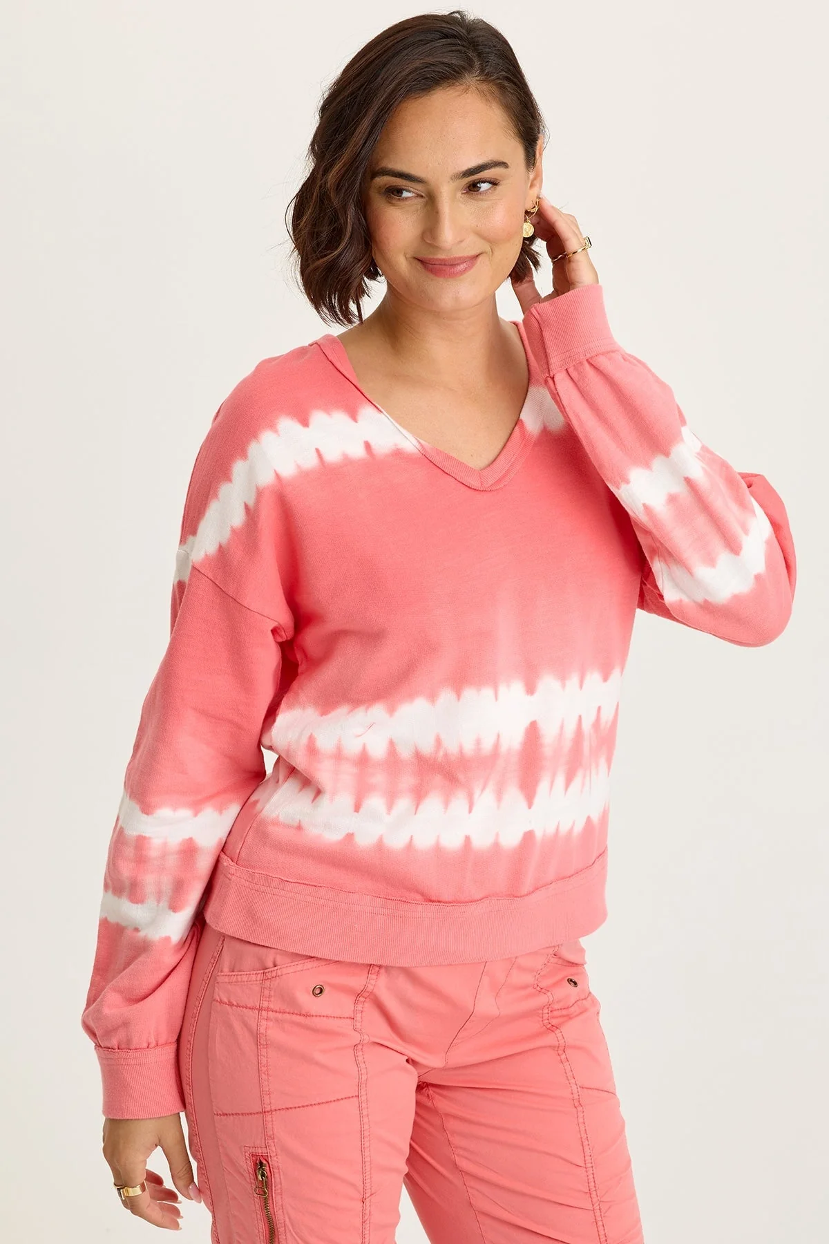 Image of Rolin Terry V-Neck Pullover