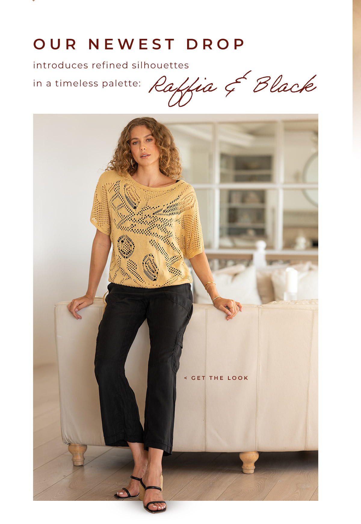 In a timeless palette: Raffia & Black