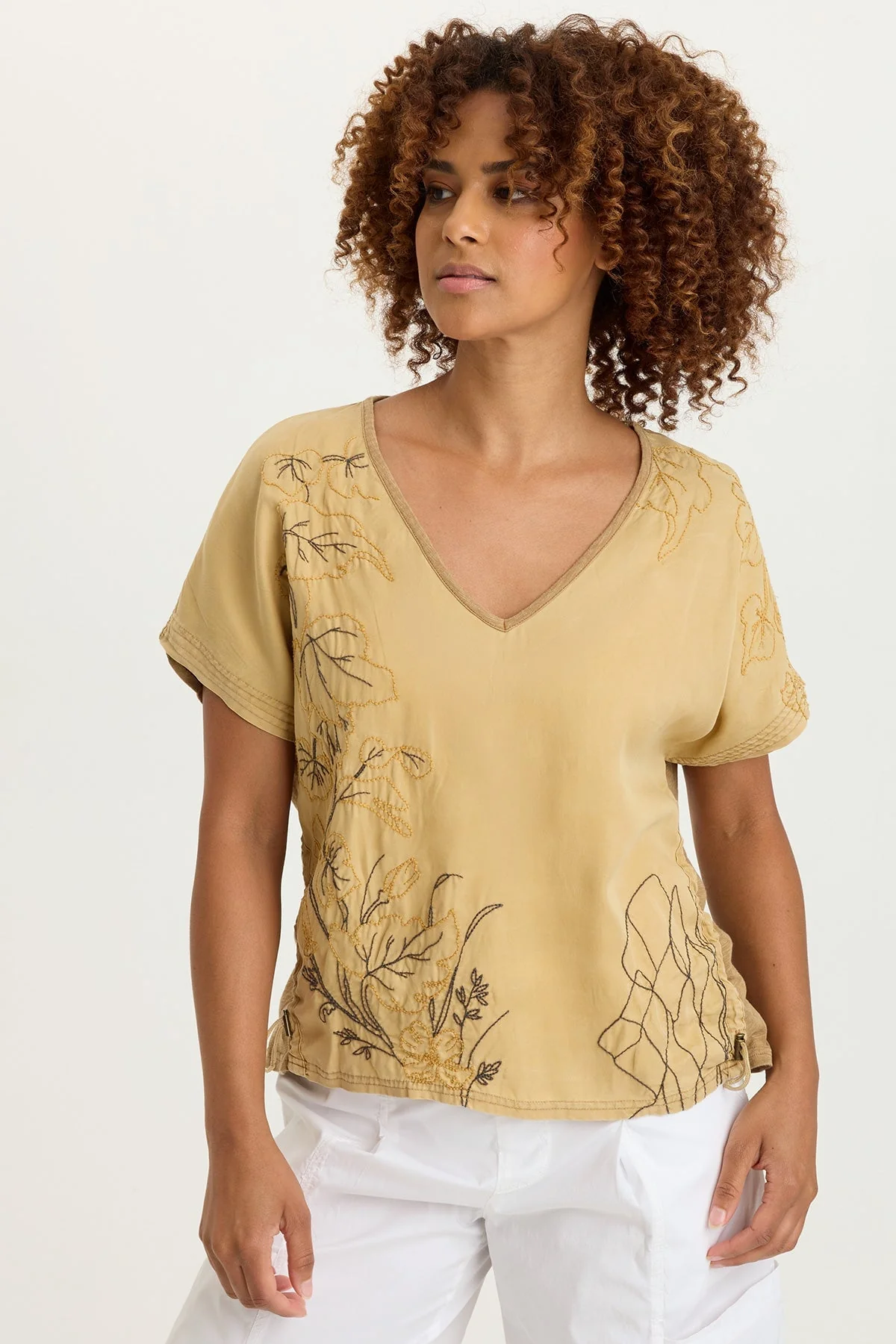 Image of Embroidered Dashell Twill Top