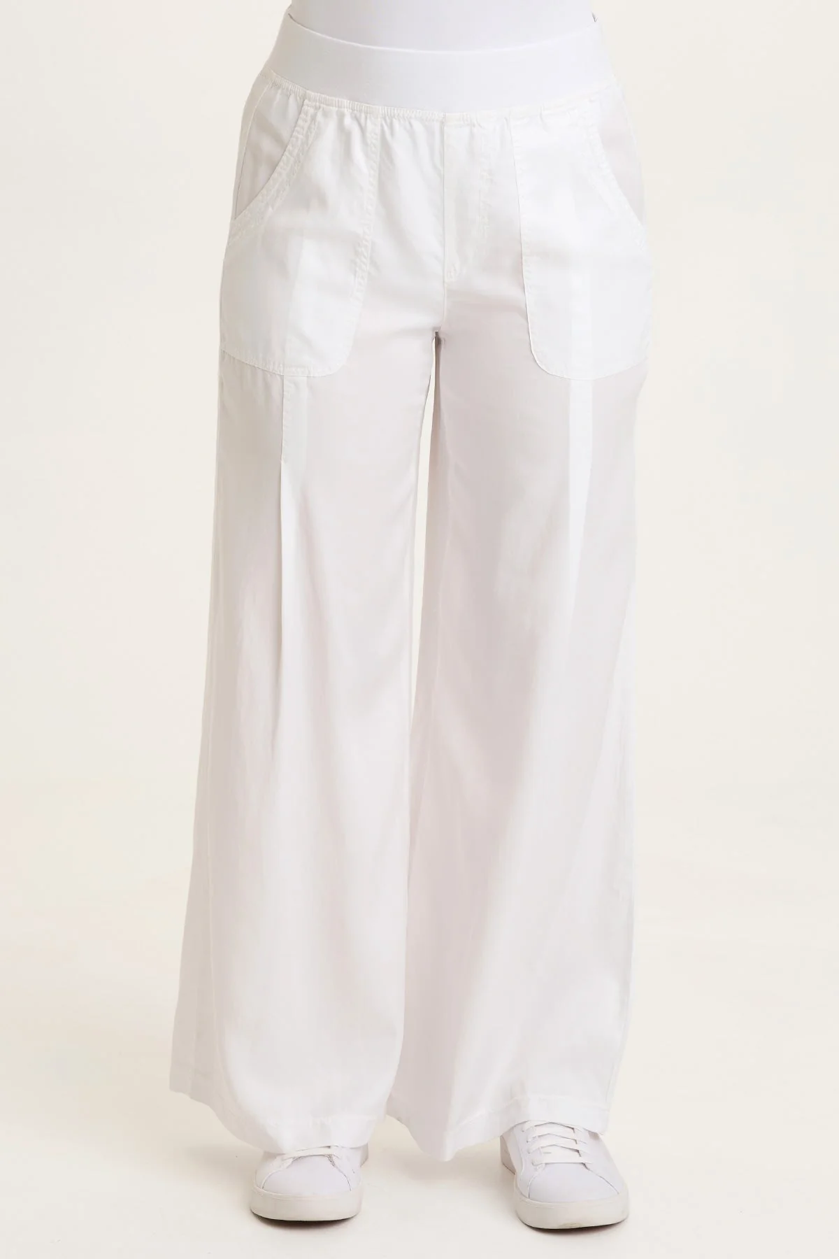 Image of Dacia Twill Pleated Wide Leg Pant