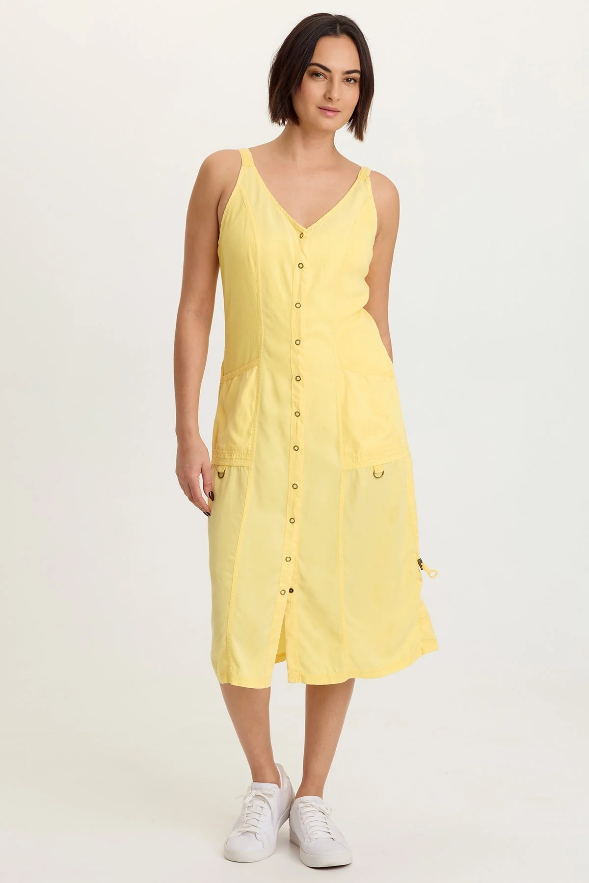 Image of Edsel Twill Snap-Up Dress