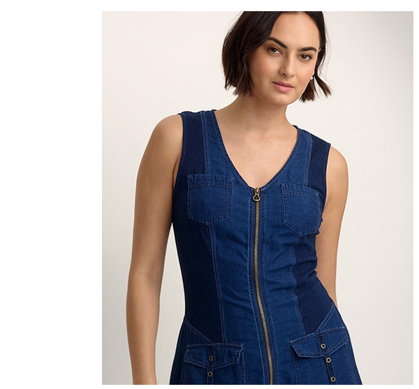 Donata Dress in Sluice Wash