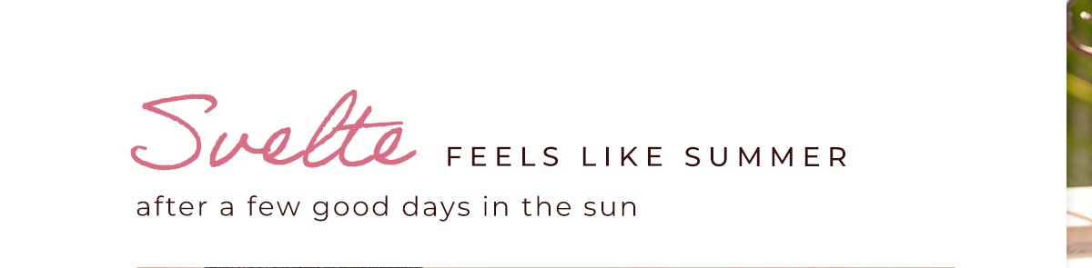 Svelte: Feels like summer