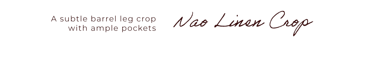 Nao Linen Crop