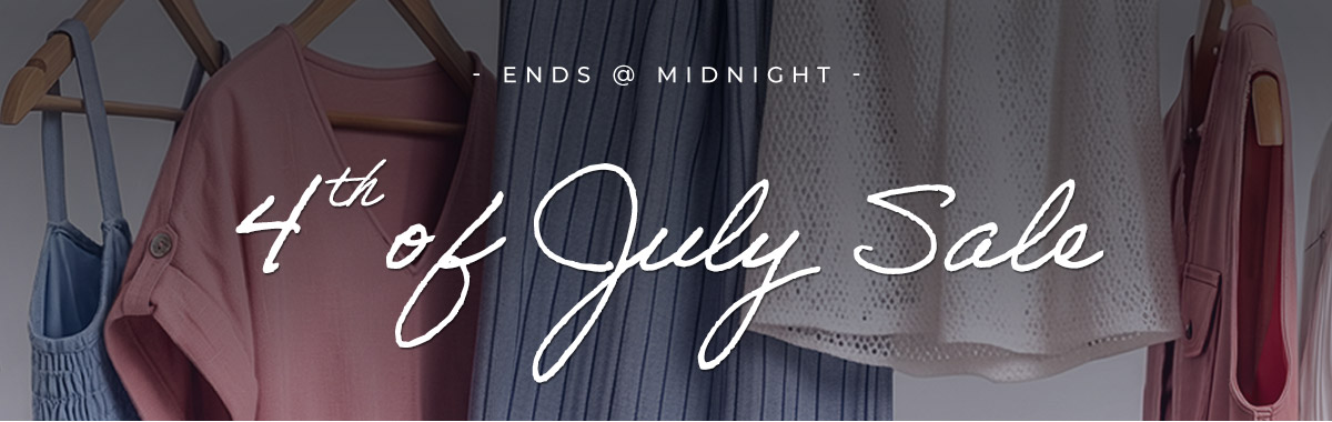 4th of July Sale. Ends Sunday