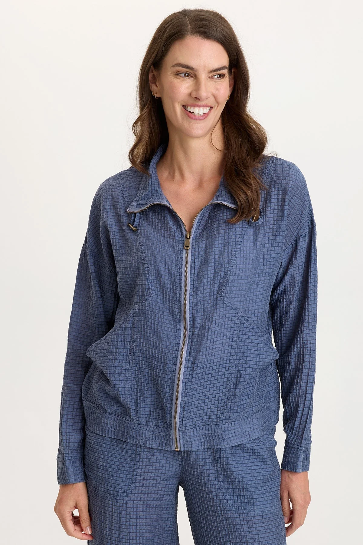 Image of Ryker Waffle Weave Zip-Up Jacket