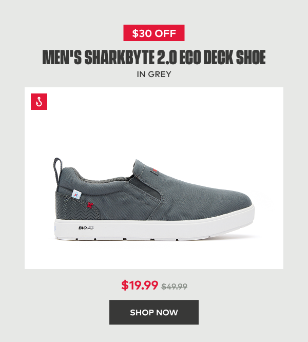 Men's Sharkbyte 2.0 ECO Deck Shoe in Grey 