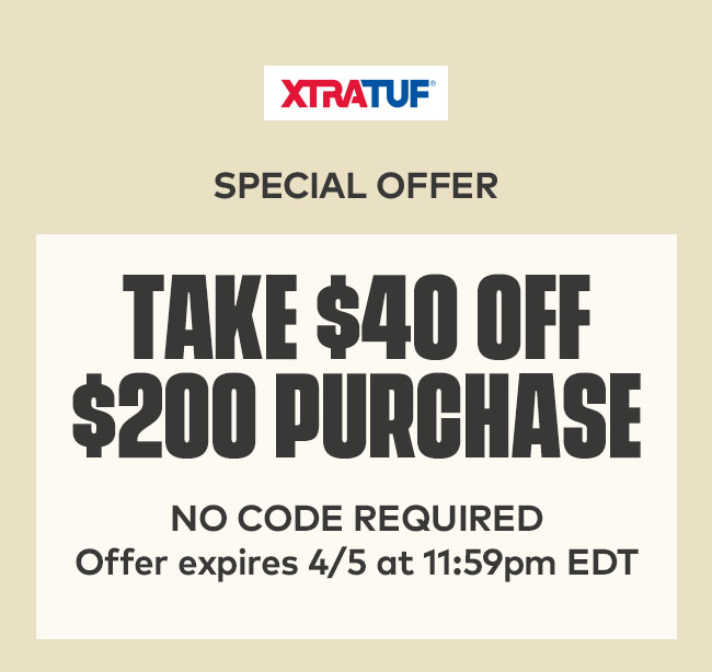 Special Offer | Take $40 Off $200 Purchase | No Code Required | Offer expires 4/5 at 11:59pm EDT