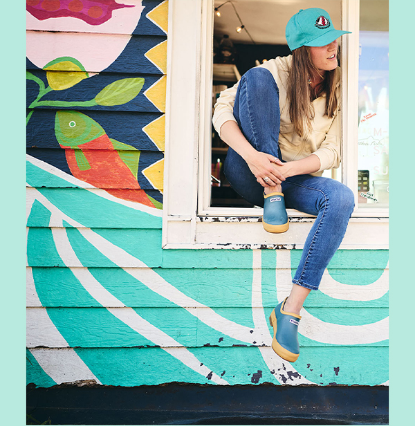 Lifestyle image featuring Women's Legacy Clog