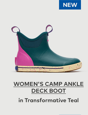 Women's Camp Ankle Deck Boot in Transformative Teal