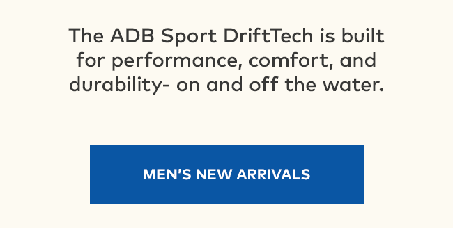 The ADB Sport DriftTech is built for performance, comfort, and durability- on and off the water. | Men's New Arrivals