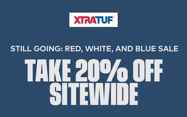 XTRATUF | Still Going: Red, White, and Blue Sale | Take 20% off Sitewide