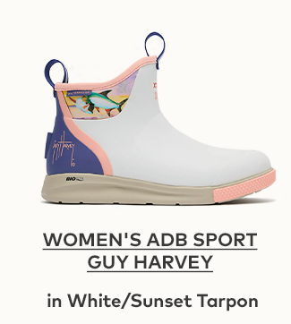 Women's ADB Sport Guy Harvey in White / Sunset Tarpon