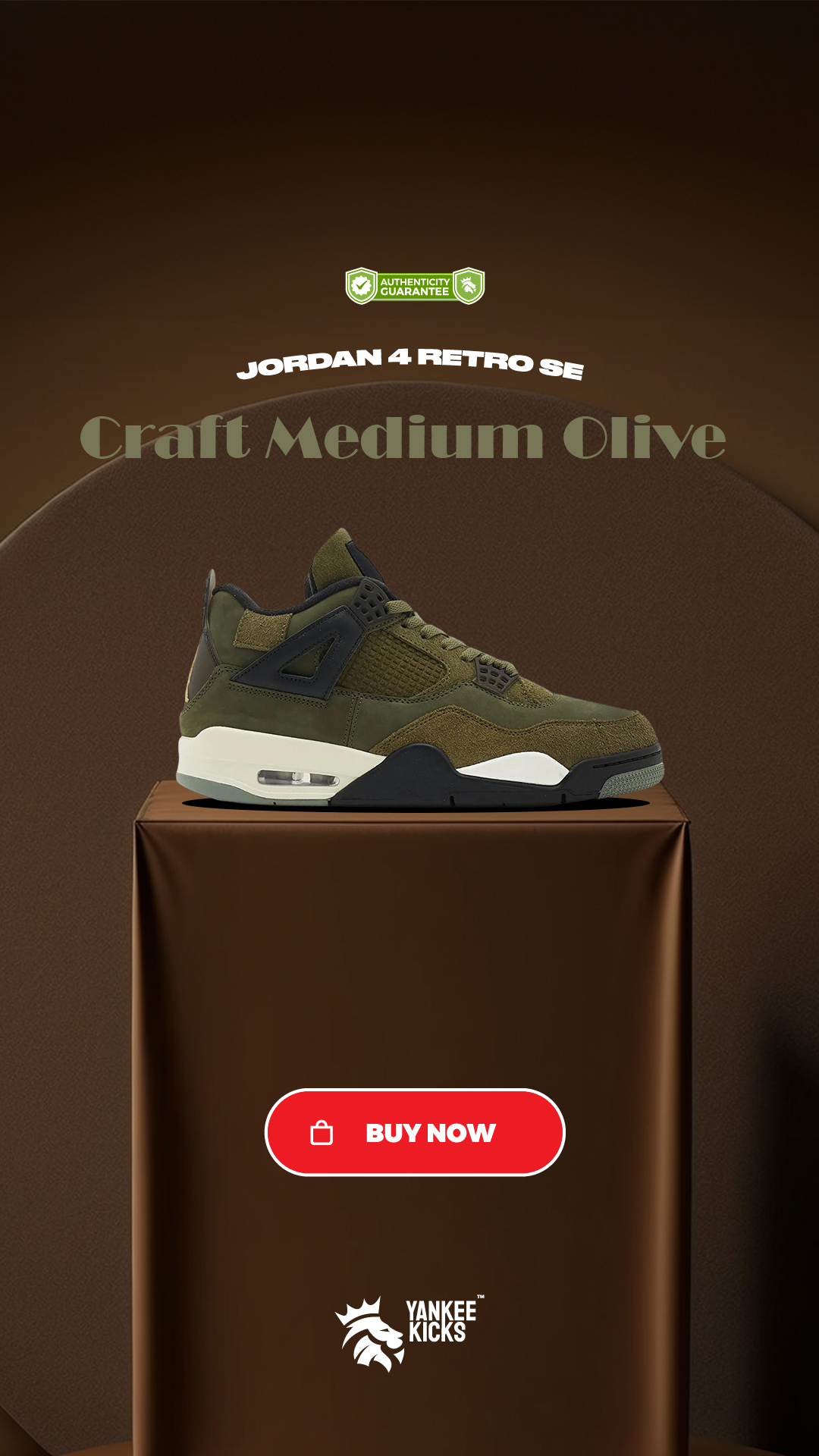 Jordan 4 Retro SE Craft Medium Olive
