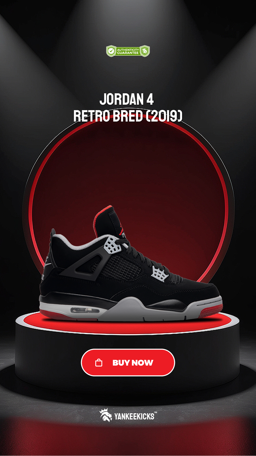 Jordan 4 Retro Bred (2019)