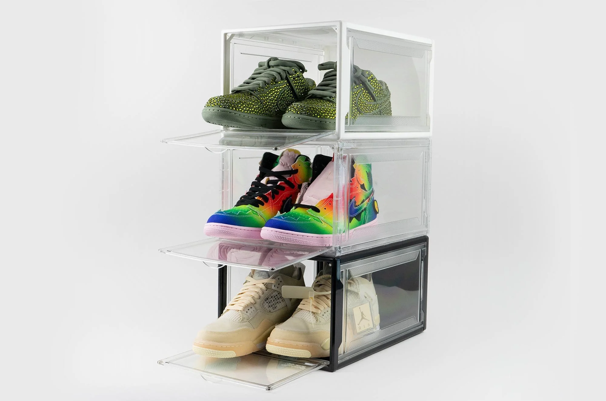 Image of Premium Sneaker Storage Containers Drop Front