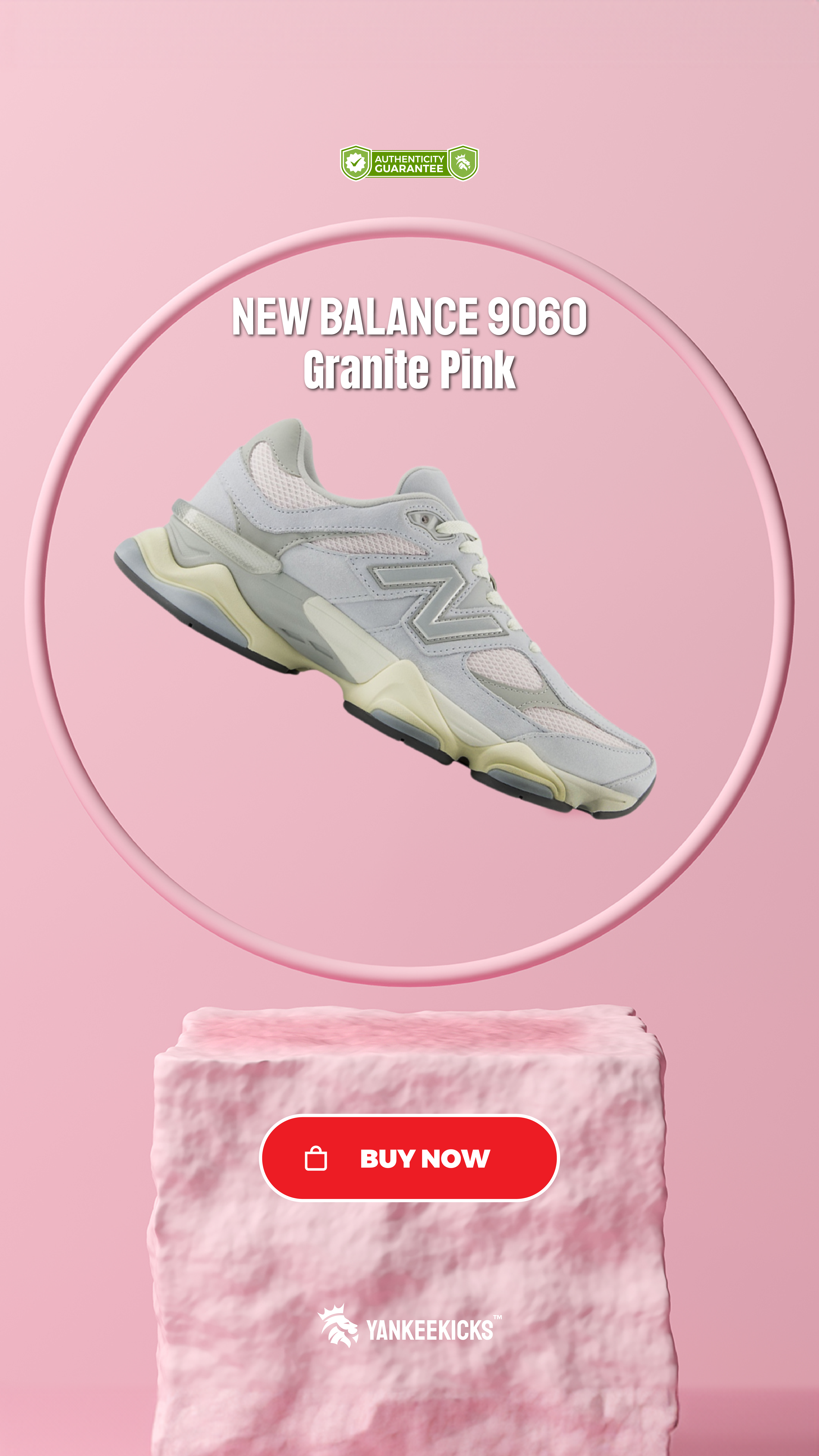 New Balance 9060 -Granite Pink