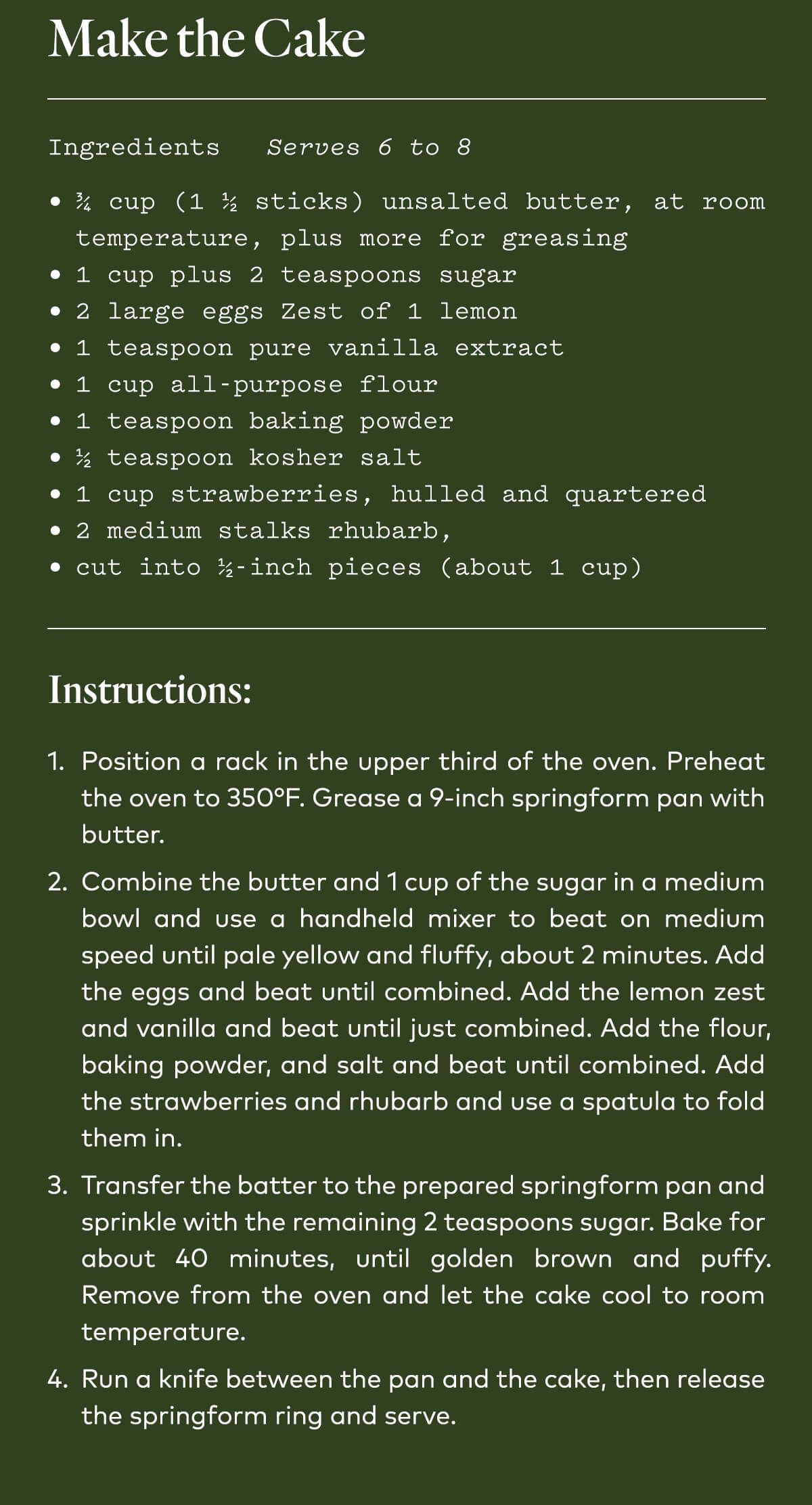 Make the Cake