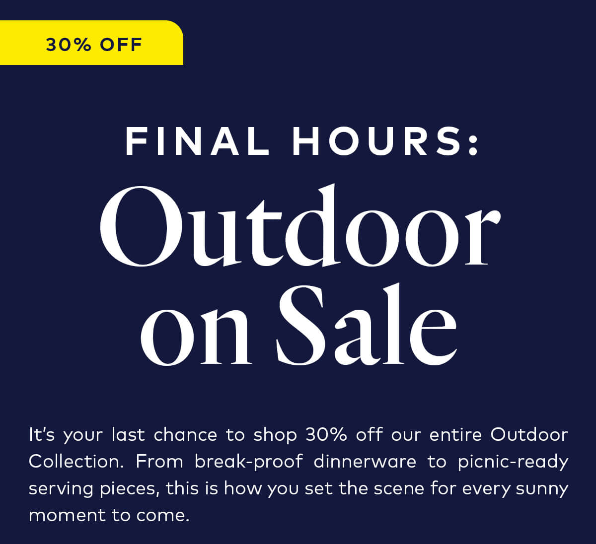 30% off outdoor